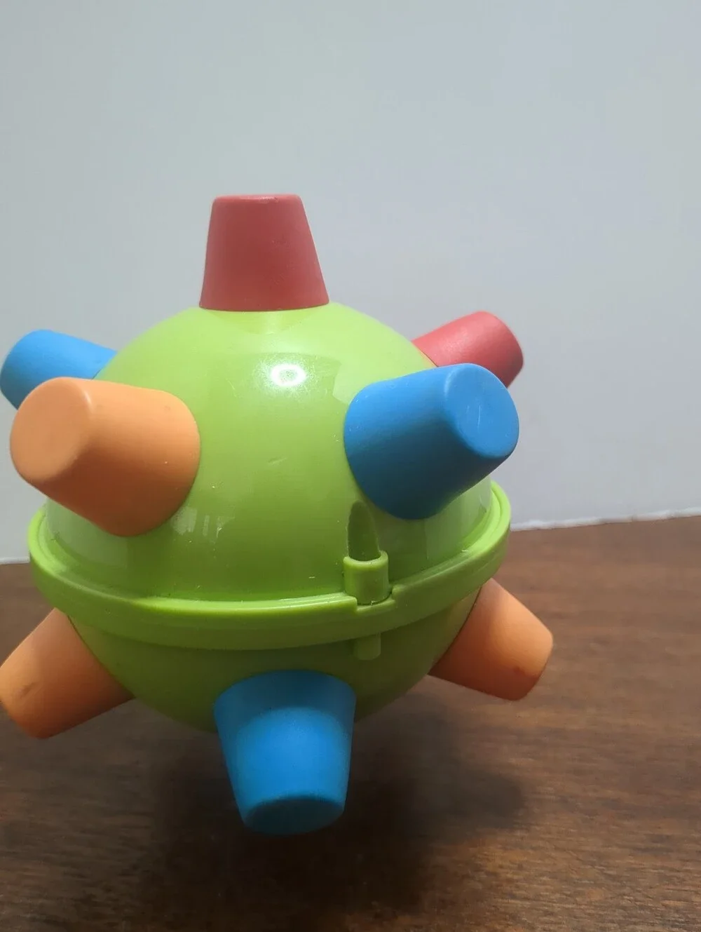 Vintage Ertl Bumble Ball Motorized Vibrating Sensory Toy 1990s Retro Green Multi